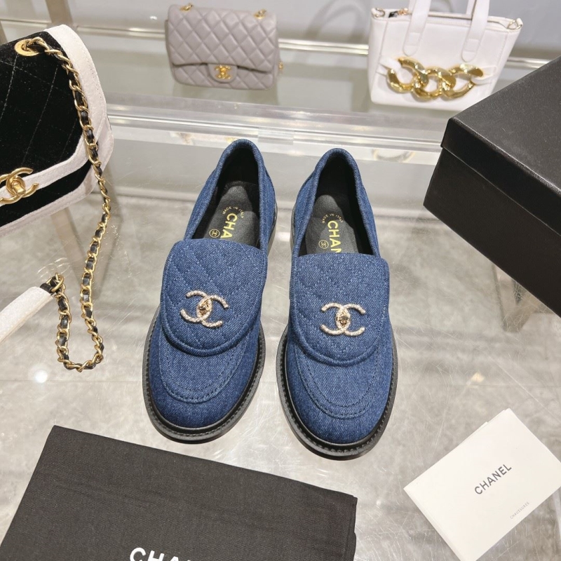 Ch*el leather shoes